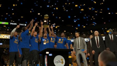 【布鲁NBA2K17实况】勇士夺冠！库里总决赛MVP！总决赛勇士vs骑士（17）