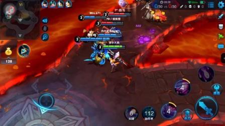 王者荣耀。小乔。万圣前夜皮肤。火焰山大乱斗。mvp。超神