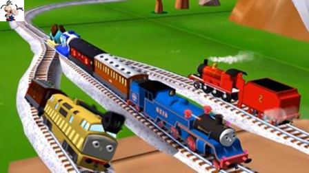托马斯和他的朋友们第48期：朋友合作的乐趣 小火车游戏 永哥玩游戏