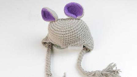 雅馨绣坊帽子编织视频第2集老鼠护耳帽上集毛线编织步骤