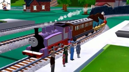 托马斯和他的朋友们第53期：紫色车头罗西 小火车游戏 永哥玩游戏