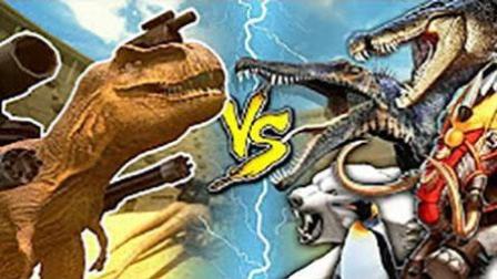 魔哒解说 野兽战争模拟器 大战侏罗纪公园恐龙 疯狂动物足球一雪前耻