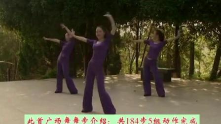 “情歌去南方”广场民族舞, 舞步共184步5组动作完成