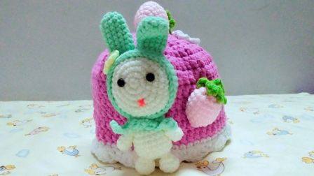 梦梦手工编织【第10期】宝宝草莓兔子帽子编织①花样