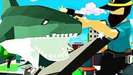 魔哒解说 鲨鱼模拟器 大白鲨鱼冒险家逛马路