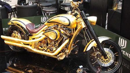 男子痴迷机车, 花300公斤黄金手工打造出世界最贵摩托车!