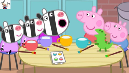 小猪佩奇 粉红猪小妹 小猪佩奇和家人参观恐龙博物馆★永哥玩游戏