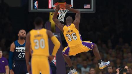 【布鲁】NBA2K18生涯模式：圣诞大战！湖人23分大逆转！奥尼尔vs唐斯（27）