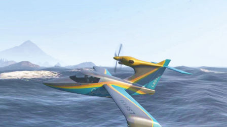 亚当熊GTA5 可以在海上行驶的飞机海风，海空两用