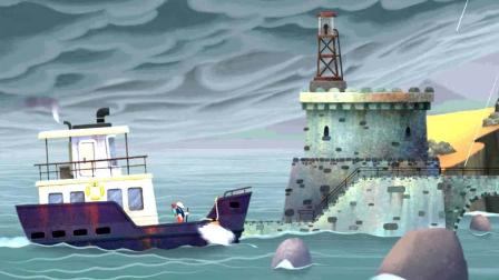 《老人之旅》04 老人乘船遭遇暴风雨 使用滚轮破墙前行 解谜游戏 唯美画风的心灵之旅