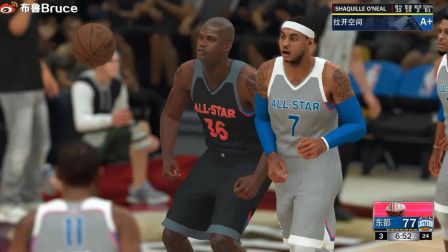 【布鲁】NBA2K18生涯模式：奥尼尔全明星赛首秀！爆砍50+30收获MVP（34）