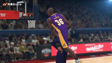 【布鲁】NBA2K18生涯模式：奥尼尔参加扣篮大赛！飞跃队友上演惊天扣篮（36）