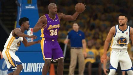 【布鲁】NBA2K18生涯模式：季后赛湖人vs勇士！奥尼尔47+21杜兰特赛季报销（43）