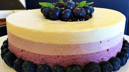 蓝莓芝士蛋糕, 不用烤箱也能做, 零基础零失败完美教程