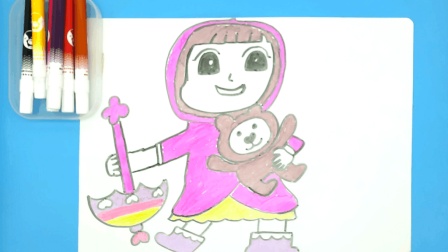 彩虹宝宝-勇敢聪颖的小女孩露露和最爱的玩具小熊心宝 卡通儿童画