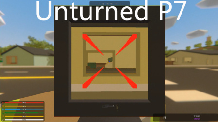 【Unturned】P7，获得神器电磁枪和黄金武士刀！