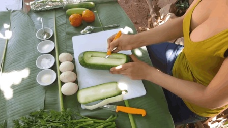 丰胸食谱-锡纸木瓜鸡蛋, 越南传统美食