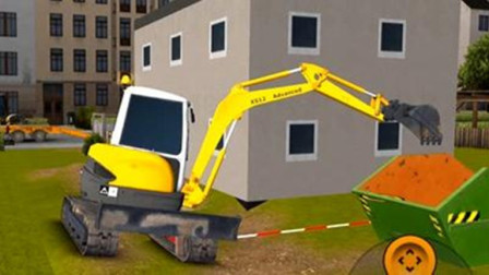 挖掘机城市模拟建设第73期：挖掘机装载机搅拌机★永哥玩游戏