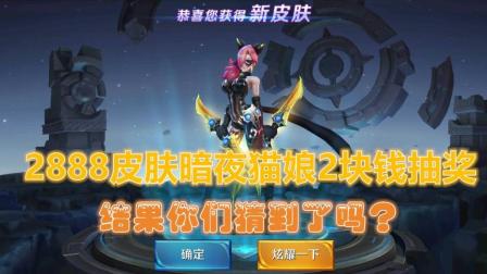 王者荣耀鹏程-2块钱抽一次2888暗夜猫娘结果让人心痛