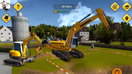 【永哥】挖掘机城市模拟建设Ep122：挖掘机搅拌车工程车