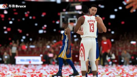 【布鲁】NBA2K18传奇经理：火箭淘汰勇士晋级总决赛！哈登三双波什真巨头（16）