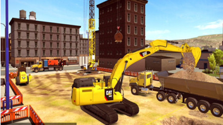 【永哥玩游戏】挖掘机城市模拟建设Ep131：挖掘机自卸车大漠作业