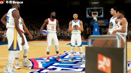 【布鲁】NBA2K18全明星三分球大赛！哈登vs库里杜兰特汤普森！勇士三兄弟（28）