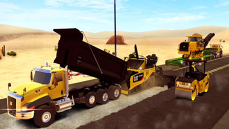 【永哥玩游戏】挖掘机城市模拟建设Ep141：挖掘机自卸车搅拌车