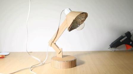 手工diy, 用纸板制作"台灯"的方法, 简单又实用