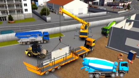 【永哥玩游戏】挖掘机装载机自卸车搅拌机起重机压路机城市模拟建设Ep148