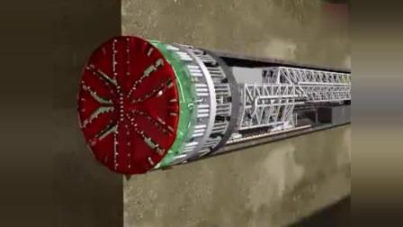 中国水下隧道建设最高水平, 盾构法施工的工作原理~关注转发