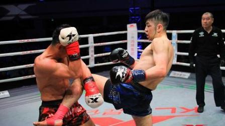 昆仑决短视频 日本名将冷膝重击, 白立帅血洒擂台