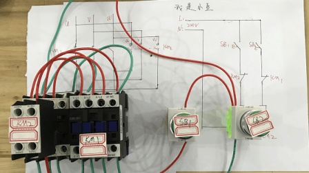 电工知识: 控制电机正反转的完整接线, 交流接触器互锁