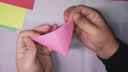 三角杯 三角杯折纸 三角杯折法 折纸教程 手工课