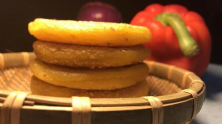 南瓜饼原来制作这么简单, 不加水不发面, 香甜软糯又健康!