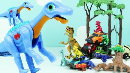 恐龙世界总动员3D立体恐龙拼图冠恐鸟兽副栉