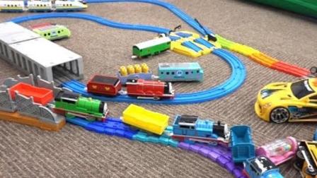 新托马斯唐老鸭轨道小火车试跑