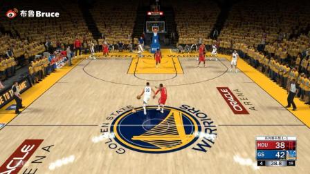 NBA2K18勇士vs火箭！西部决赛第三场解析！库里大爆发！