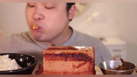 韩国大胃王胖哥, 吃泡面, 香肠, 三明治, 热狗, 这