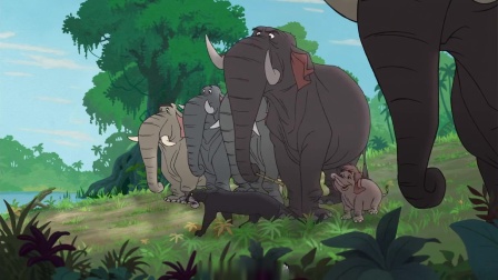 《森林王子2》蠢笨大象战队欲阻拦布鲁 布鲁游泳躲避溜之大吉