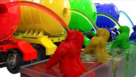 学习颜色 W 3D 彩虹大象滑棚动物果子颜色歌曲