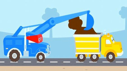 【永哥】超级挖掘机 超级卡车卡尔 拖车汤姆 挖掘机推土机装载机总动员