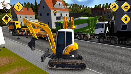 【永哥】挖掘机城市模拟建设 挖掘机吊装车装载机自卸车牵引车