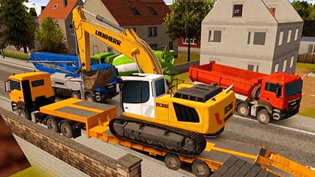 【永哥】挖掘机城市模拟建设 挖掘机自卸车搅拌车牵引车装载机