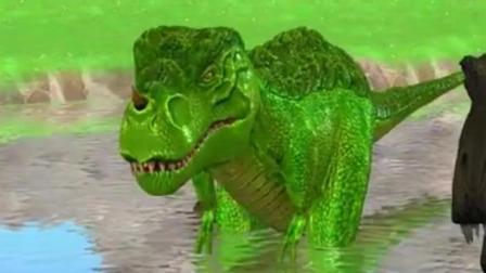 侏罗纪世界恐龙 恐龙世界 恐龙乐园之猎人逃出恐龙岛动画