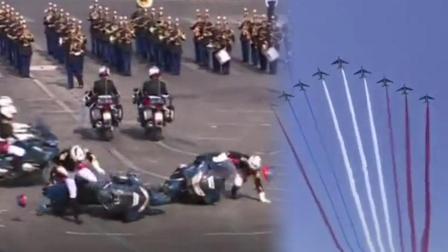 掌闻视讯 摩托相撞国旗喷错色 这场阅兵仪式状况不断