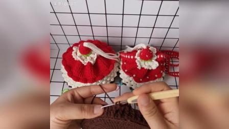 美拍视频: 草莓蛋糕束口包教程