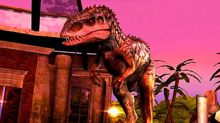 【永哥】侏罗纪世界 水面怪兽兴风作浪食肉兽性大发 侏罗纪恐龙公园