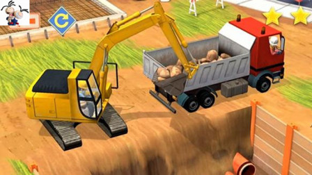 【永哥】小小建筑工人 建筑工人驾驶挖掘机土方车吊车建筑车辆工地施工