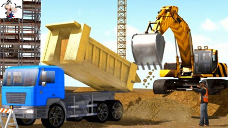 【永哥】挖掘机工地模拟建设 挖掘机自卸车装载机搅拌机叉车压路机